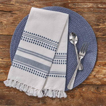 Kyla Woven Towel - Marine Bluet Set of 2 Park Designs - The Fox Decor